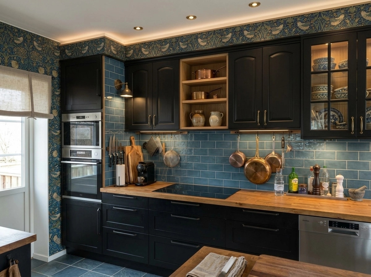Kitchen interior in Rustic style — photo by GenRoom AI