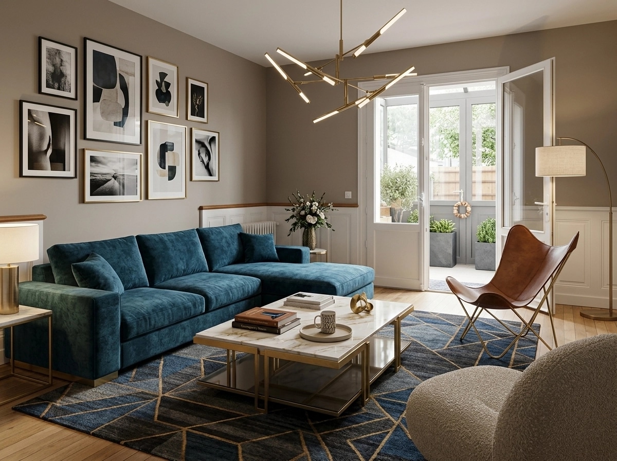 Interior design in Contemporary style — Living Room by GenRoom AI