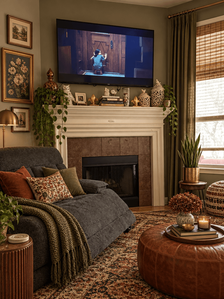 Eclectic Living Room design — interior photo by GenRoom AI