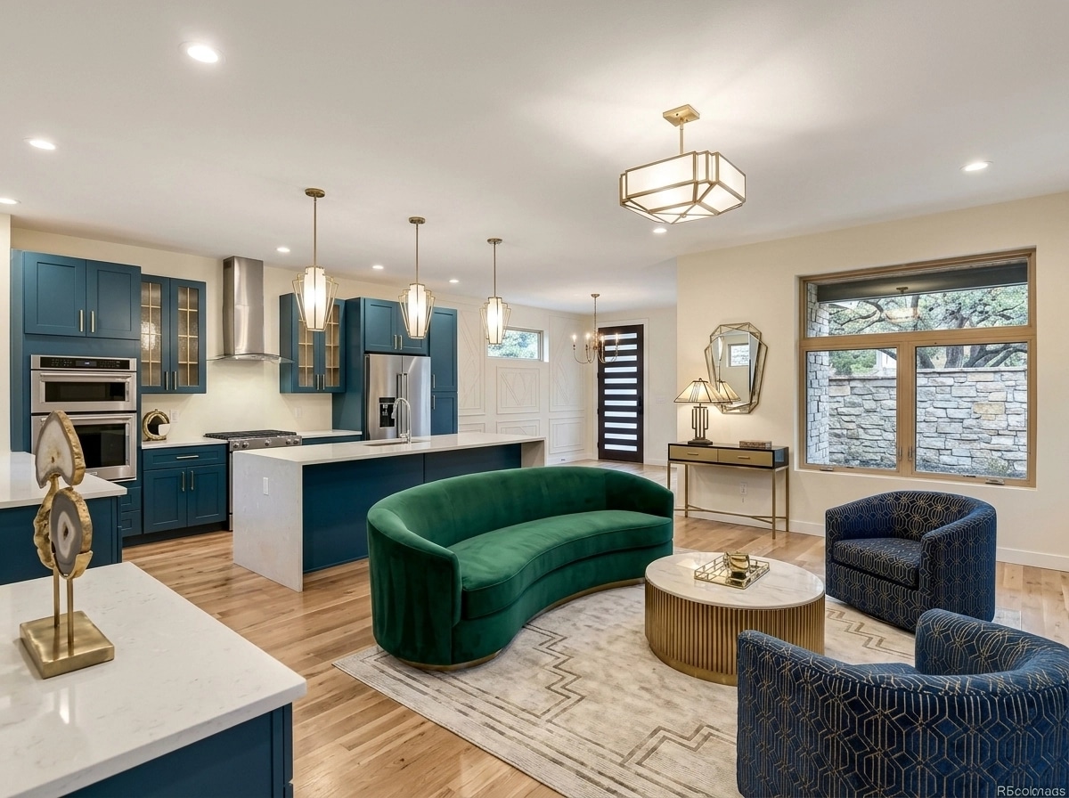 Art Deco Living Room design — interior photo by GenRoom AI