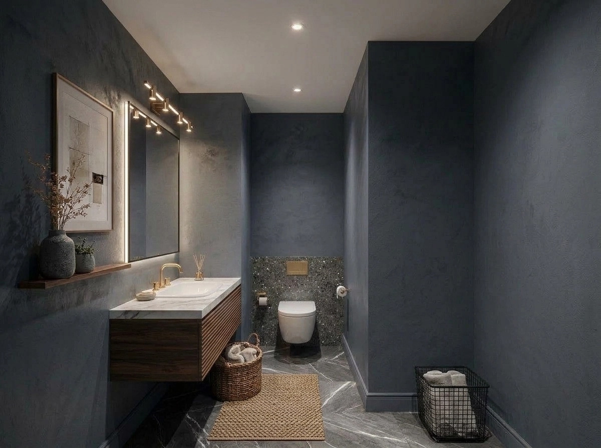 Contemporary Bathroom design — interior photo by GenRoom AI