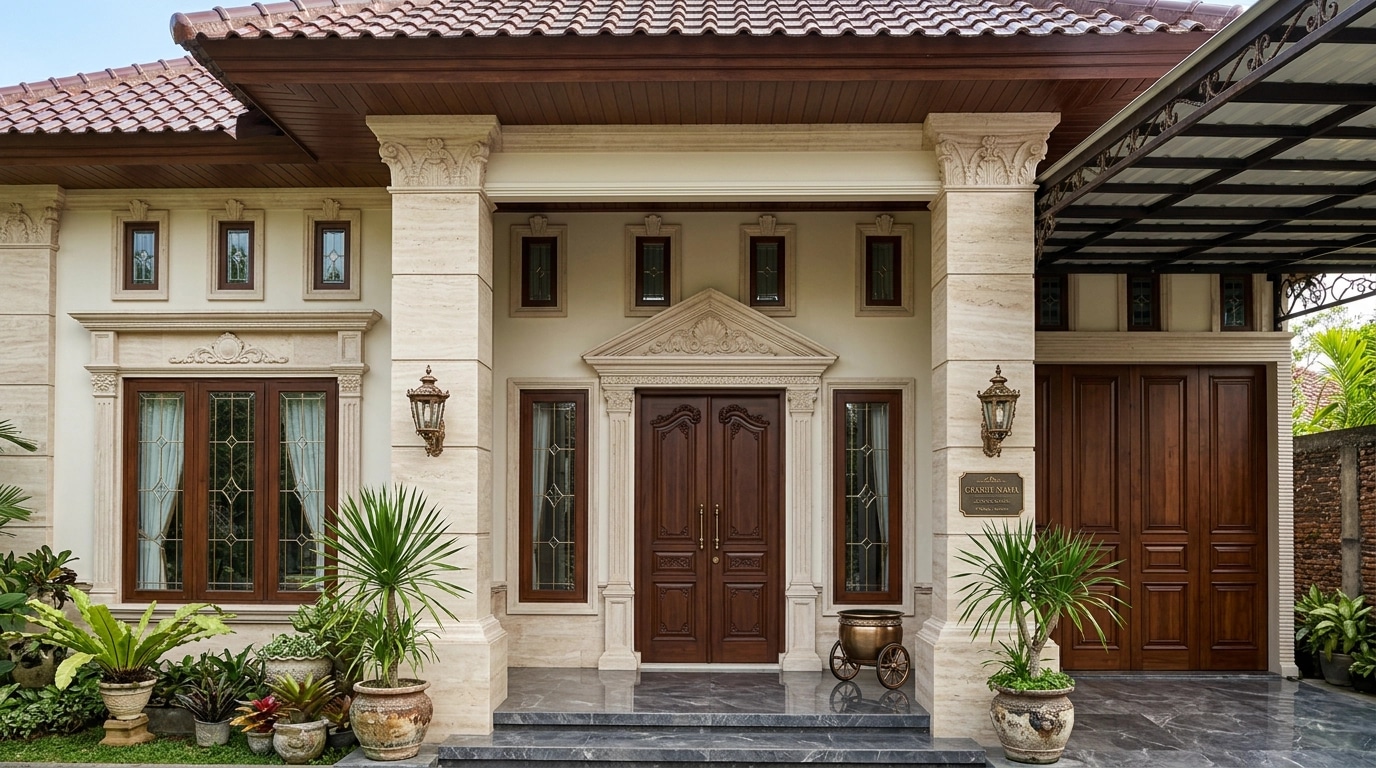 Neoclassic Facade Facade design — facade photo by GenRoom AI