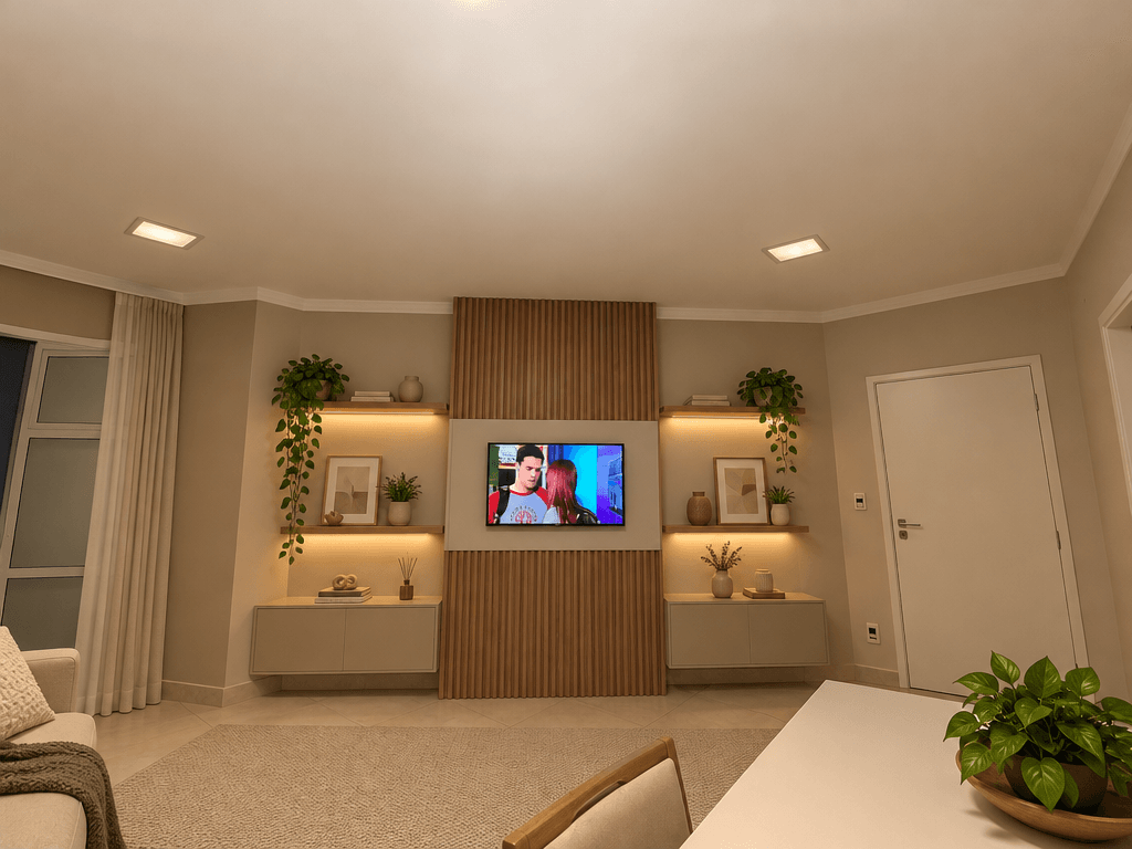 Interior design in Minimalism style — Living Room by GenRoom AI