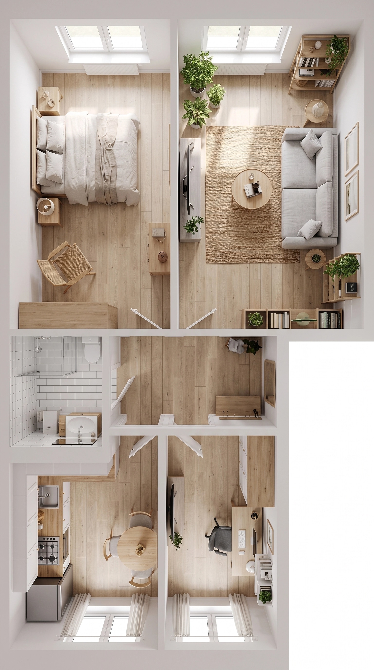Scandinavian Living Room design — interior photo by GenRoom AI