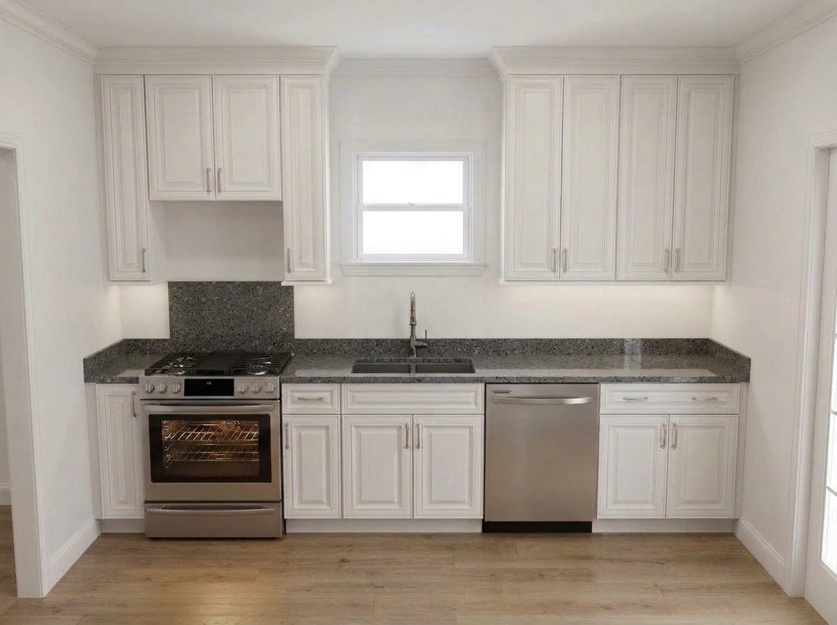 Kitchen interior in Transitional style — photo by GenRoom AI