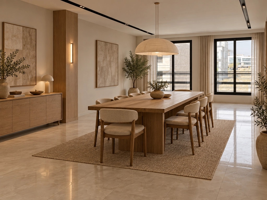 Interior design in Japandi style — dining_room by GenRoom AI