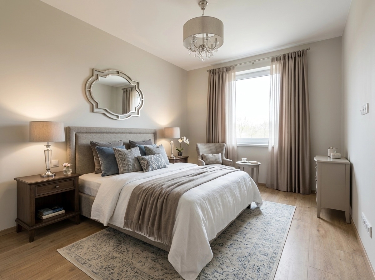 Interior design in Transitional style — Bedroom by GenRoom AI