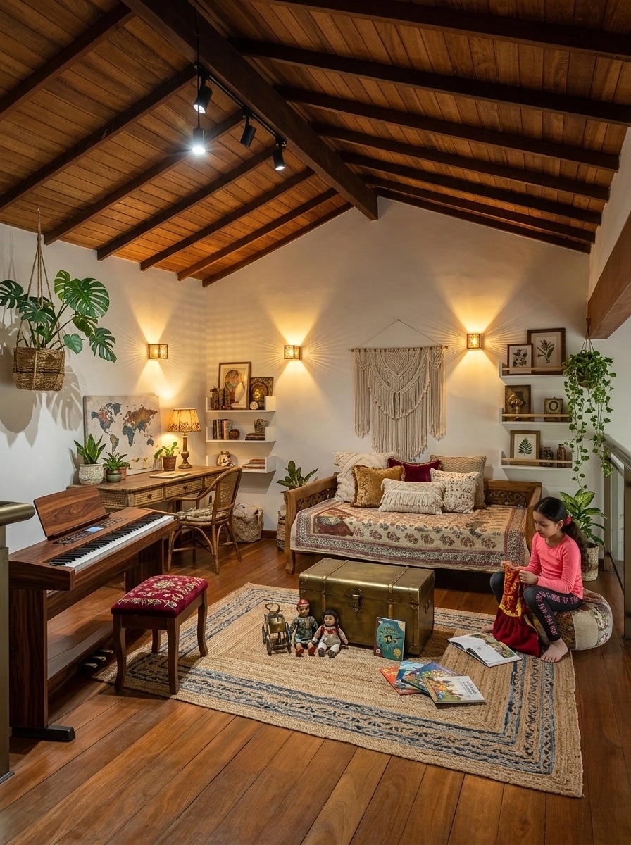Interior design in Bohemian style — other by GenRoom AI