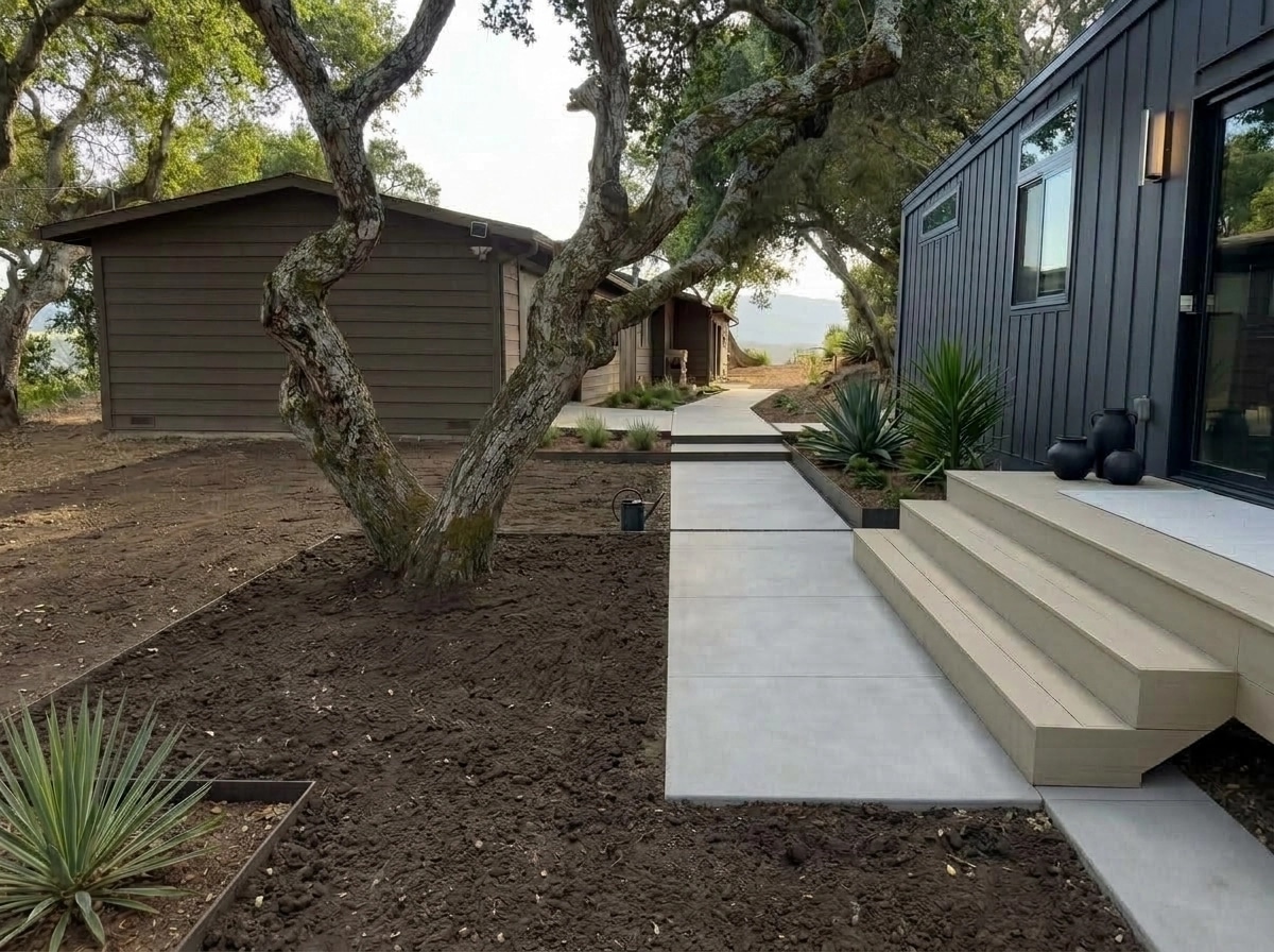 Landscape design in Minimalist Yard style — Yard by GenRoom AI