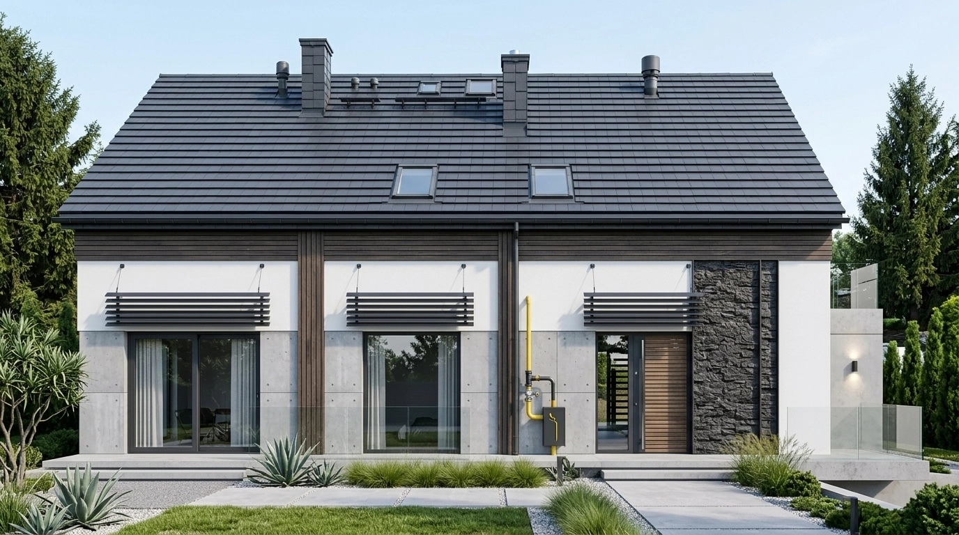 Contemporary Facade Cephe design — facade photo by GenRoom AI