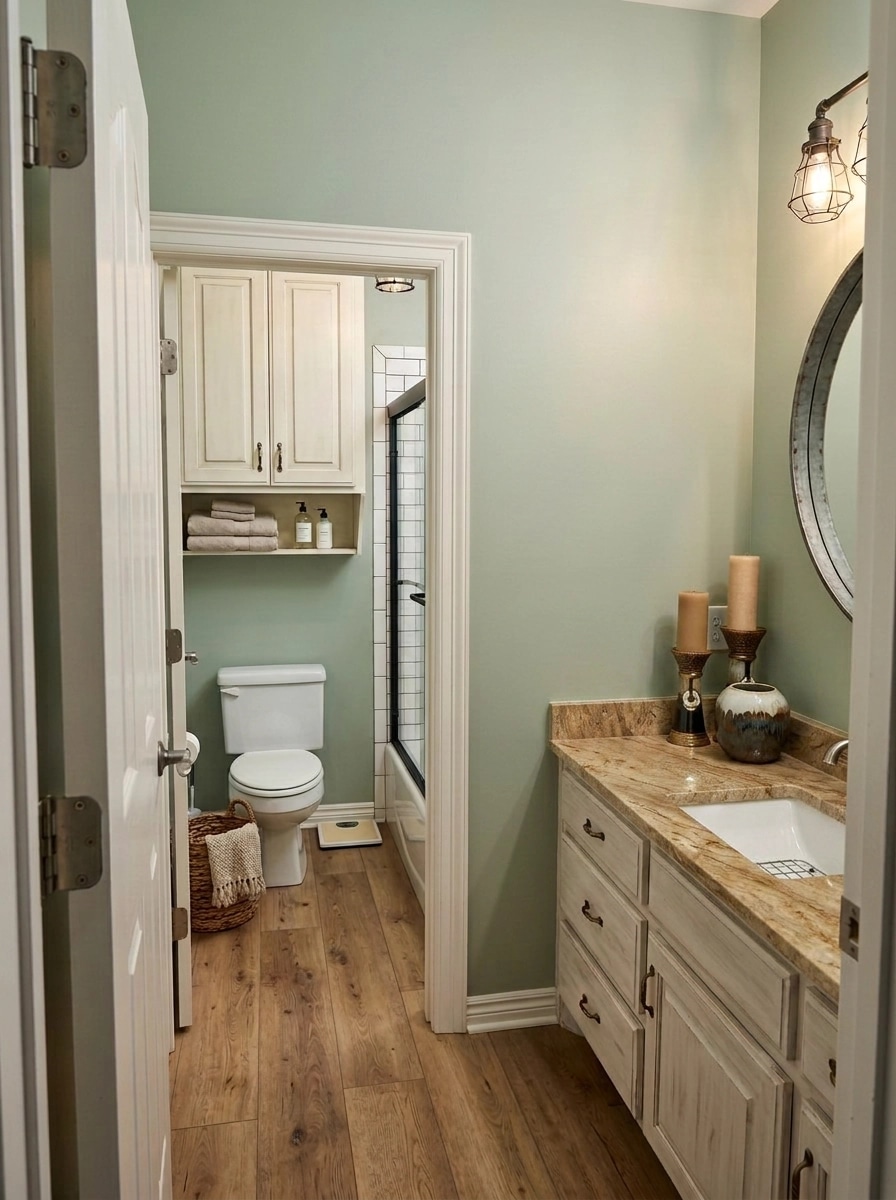 Interior design in Modern Farmhouse style — Bathroom by GenRoom AI
