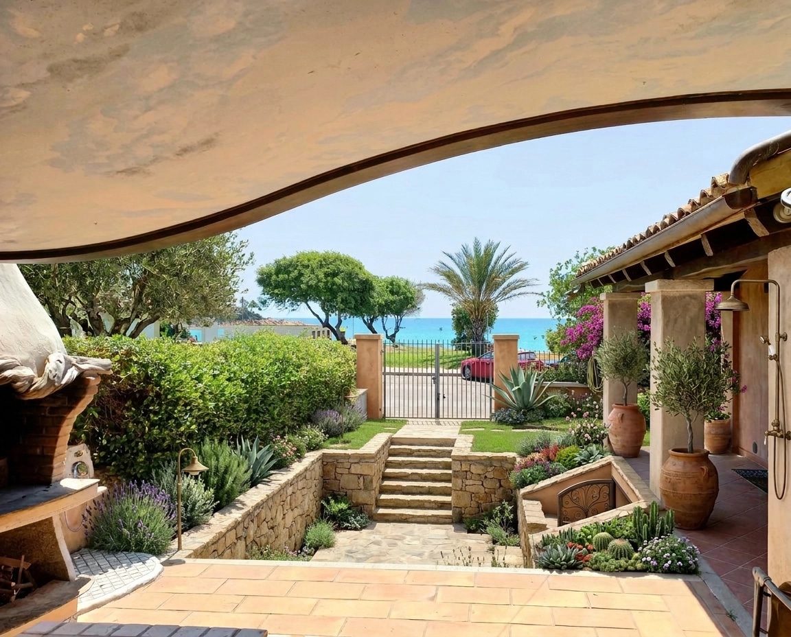 Mediterranean Yard Аула design — yard photo by GenRoom AI