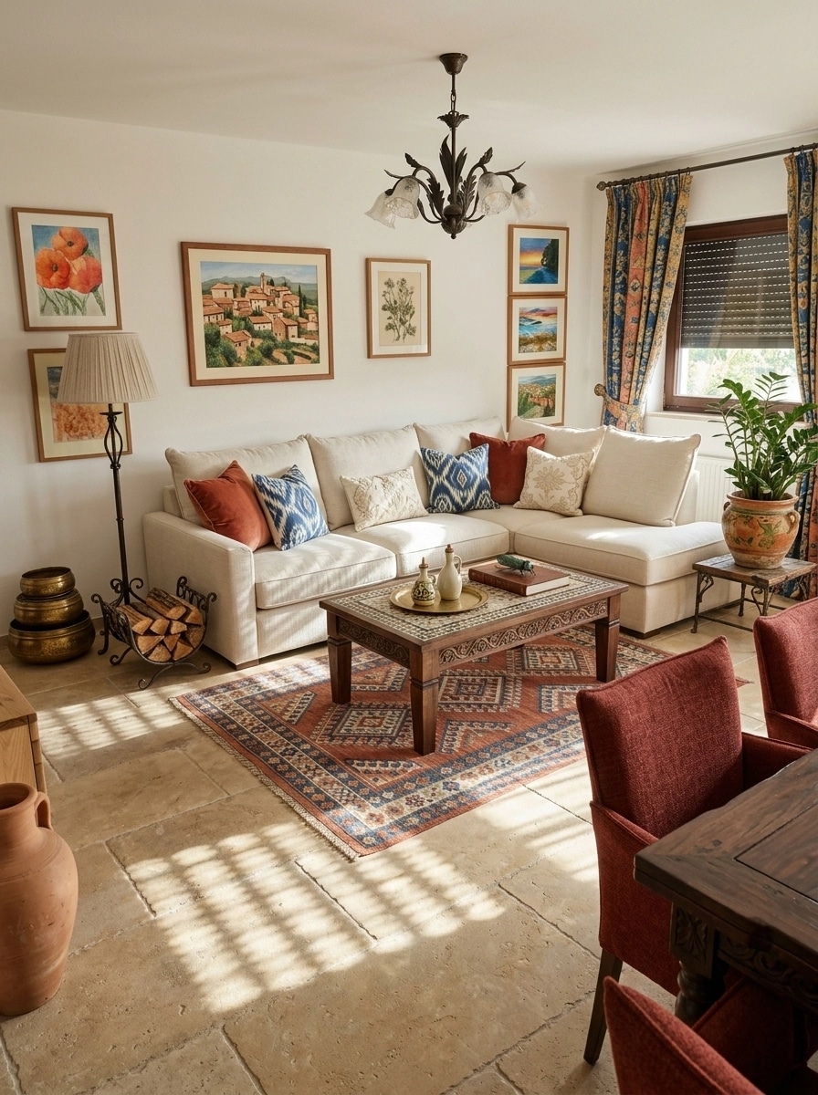 Interior design in Mediterranean style — Living Room by GenRoom AI