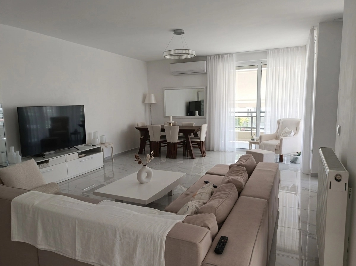 Interior design in Minimalism style — Living Room by GenRoom AI