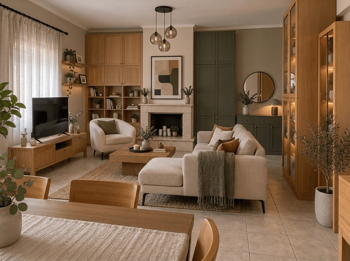 Interior design in Contemporary style — Living Room by GenRoom AI