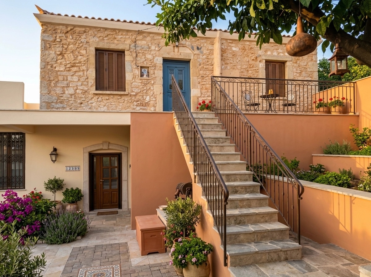 Mediterranean Facade Facade design — facade photo by GenRoom AI