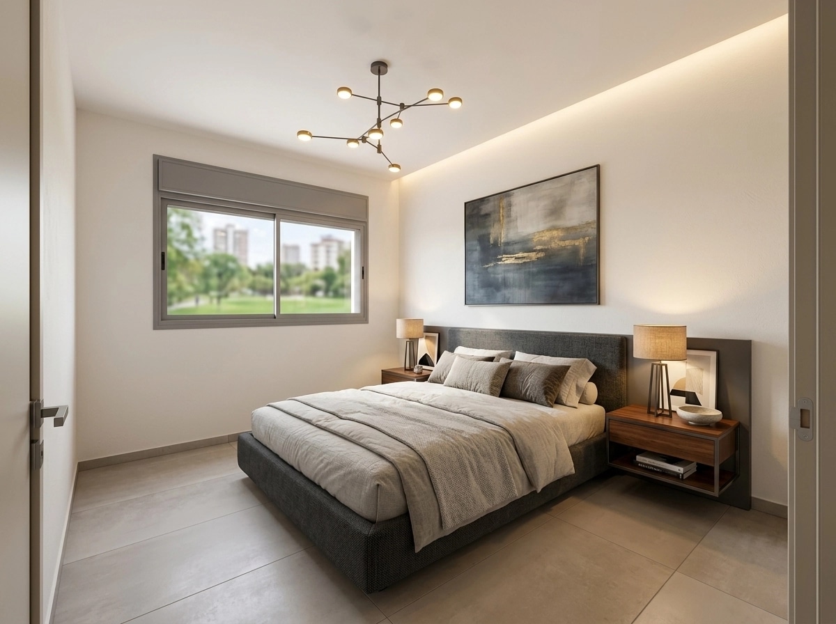 Contemporary Bedroom design — interior photo by GenRoom AI