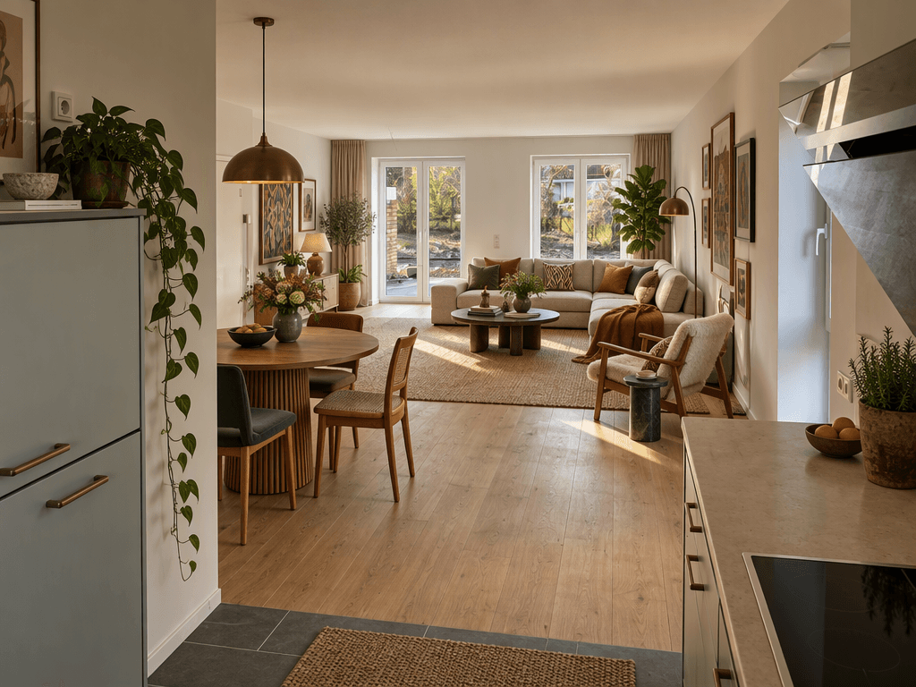 Interior design in Eclectic style — Living Room by GenRoom AI