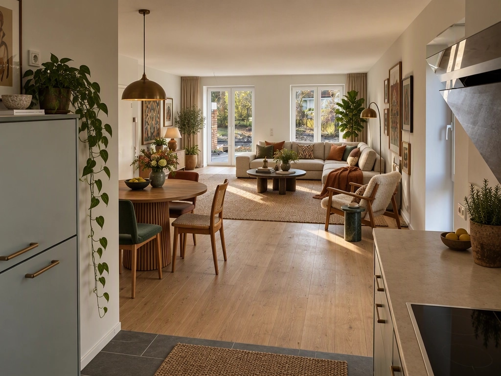 Diseño de interiores en estilo Eclectic — Salón por GenRoom AI