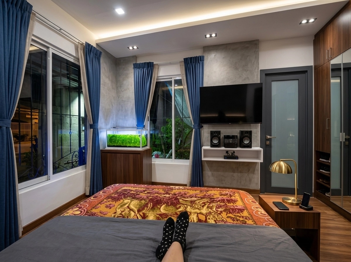 Interior design in Contemporary style — Bedroom by GenRoom AI