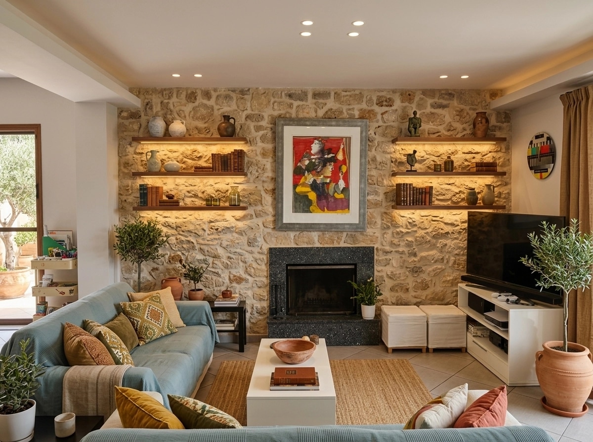 Interior design in Mediterranean style — Living Room by GenRoom AI