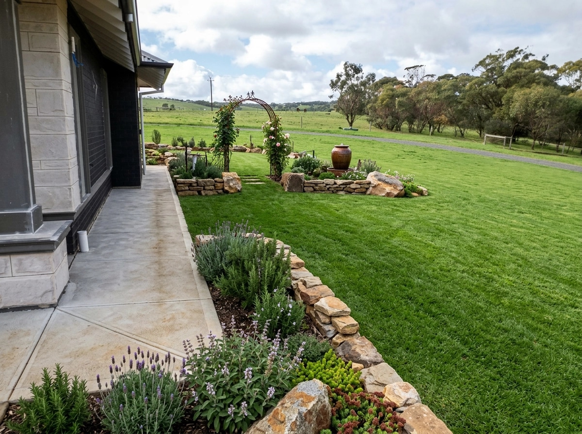 Country Rustic Garden Yard design — yard photo by GenRoom AI