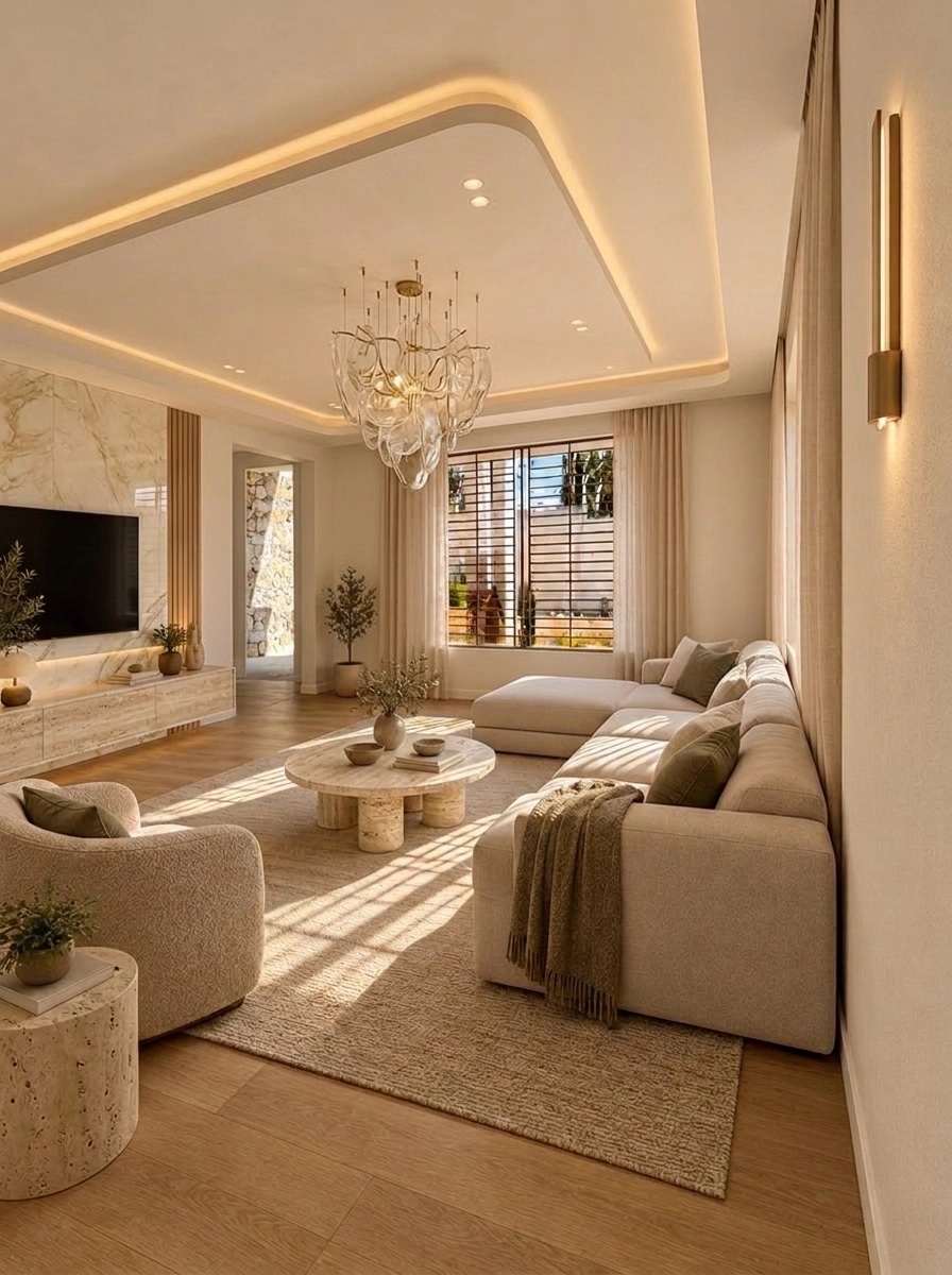 Interior design in Minimalism style — Living Room by GenRoom AI