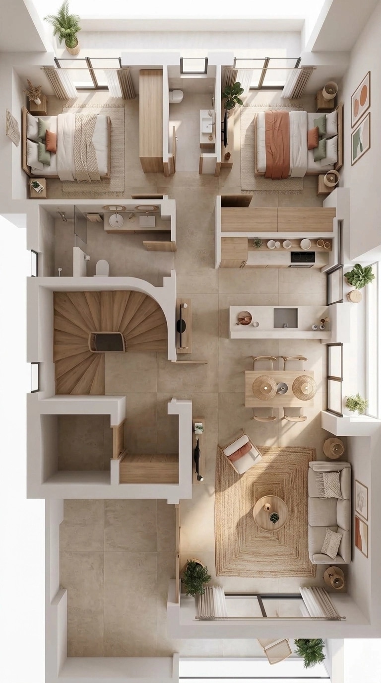 Scandinavian Living Room design — interior photo by GenRoom AI