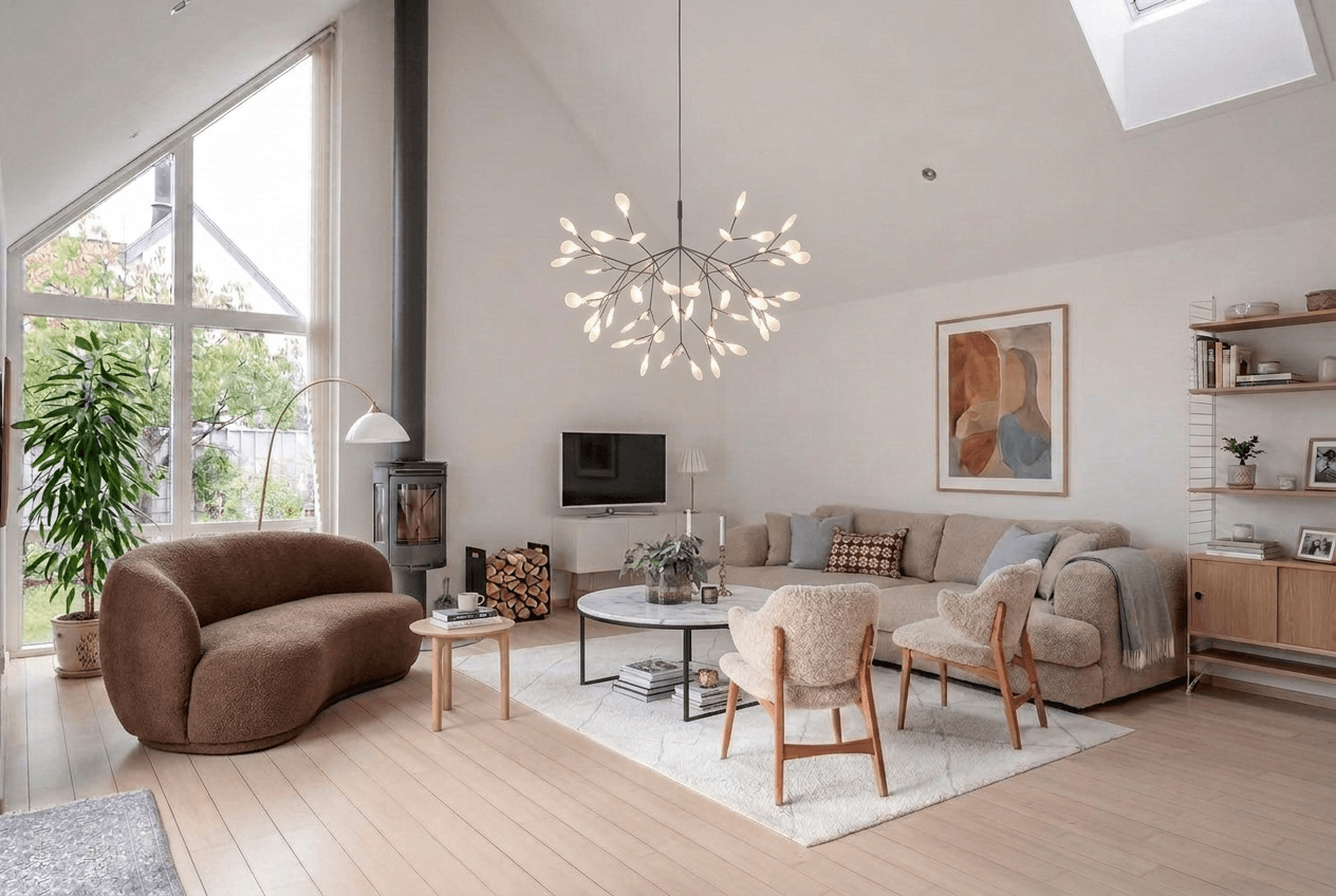 Interior design in Scandinavian style — Living Room by GenRoom AI
