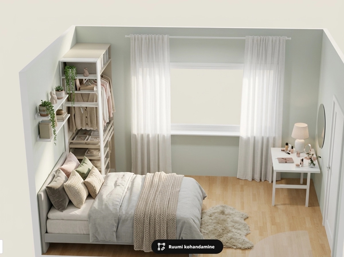 Scandinavian Bedroom design — interior photo by GenRoom AI