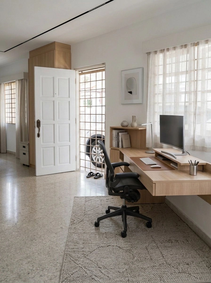 Interior design in Minimalism style — home_office by GenRoom AI