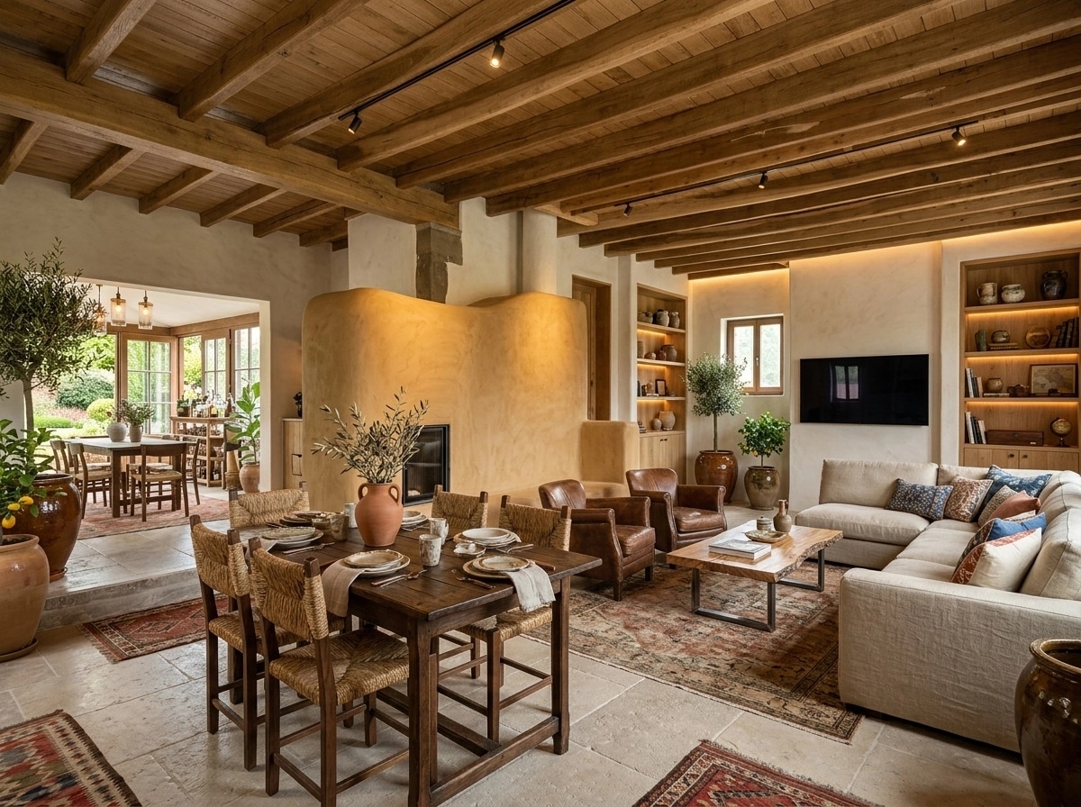 Mediterranean Living Room design — interior photo by GenRoom AI
