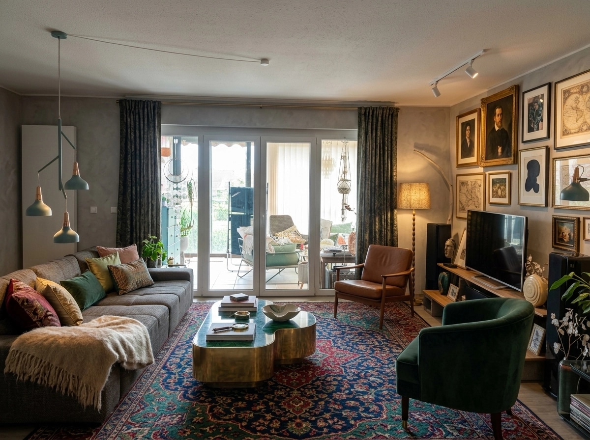 Interior design in Eclectic style — Living Room by GenRoom AI