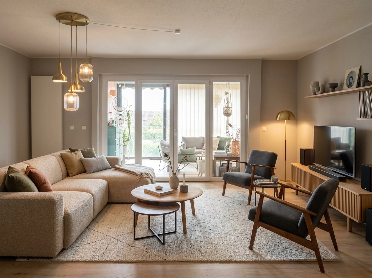 Scandinavian Living Room design — interior photo by GenRoom AI