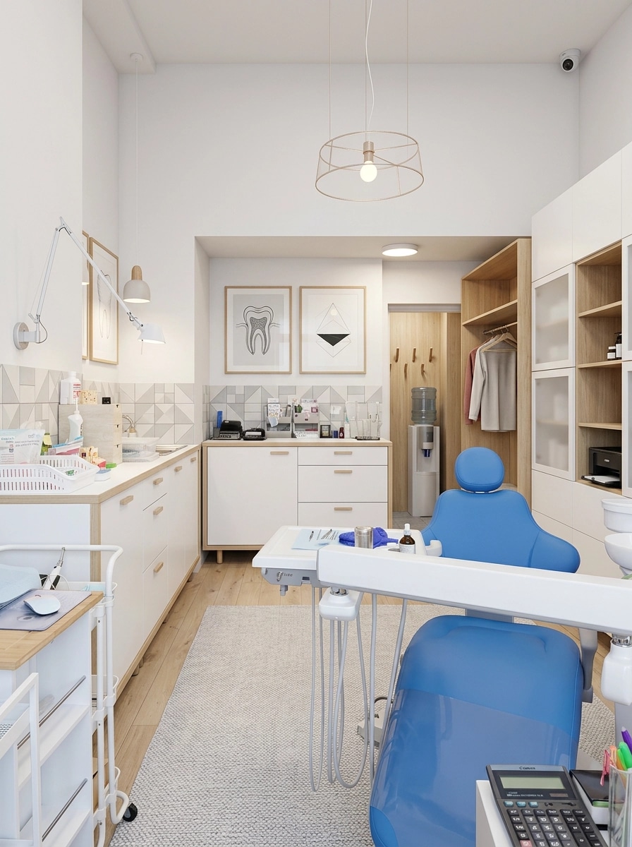 Interior design in Scandinavian style — clinic by GenRoom AI