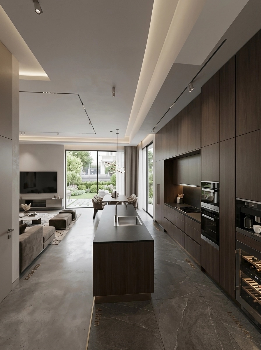 Interior design in Contemporary style — Kitchen by GenRoom AI