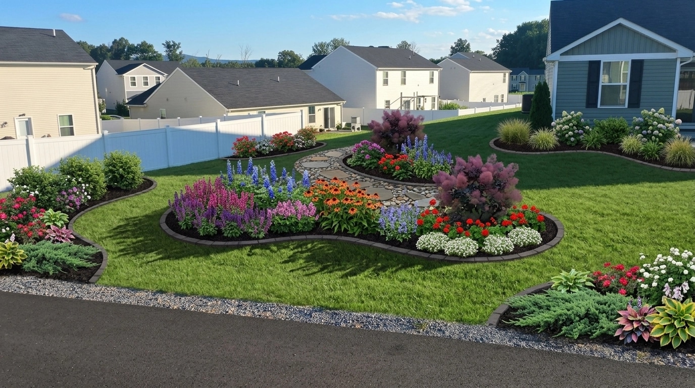Yard design in no_style style — photo by GenRoom AI