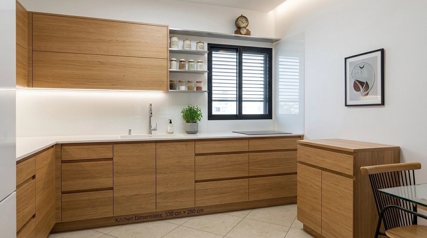 Kitchen interior in no_style style — photo by GenRoom AI