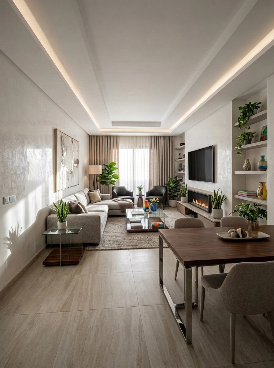 Interior design in Contemporary style — Living Room by GenRoom AI