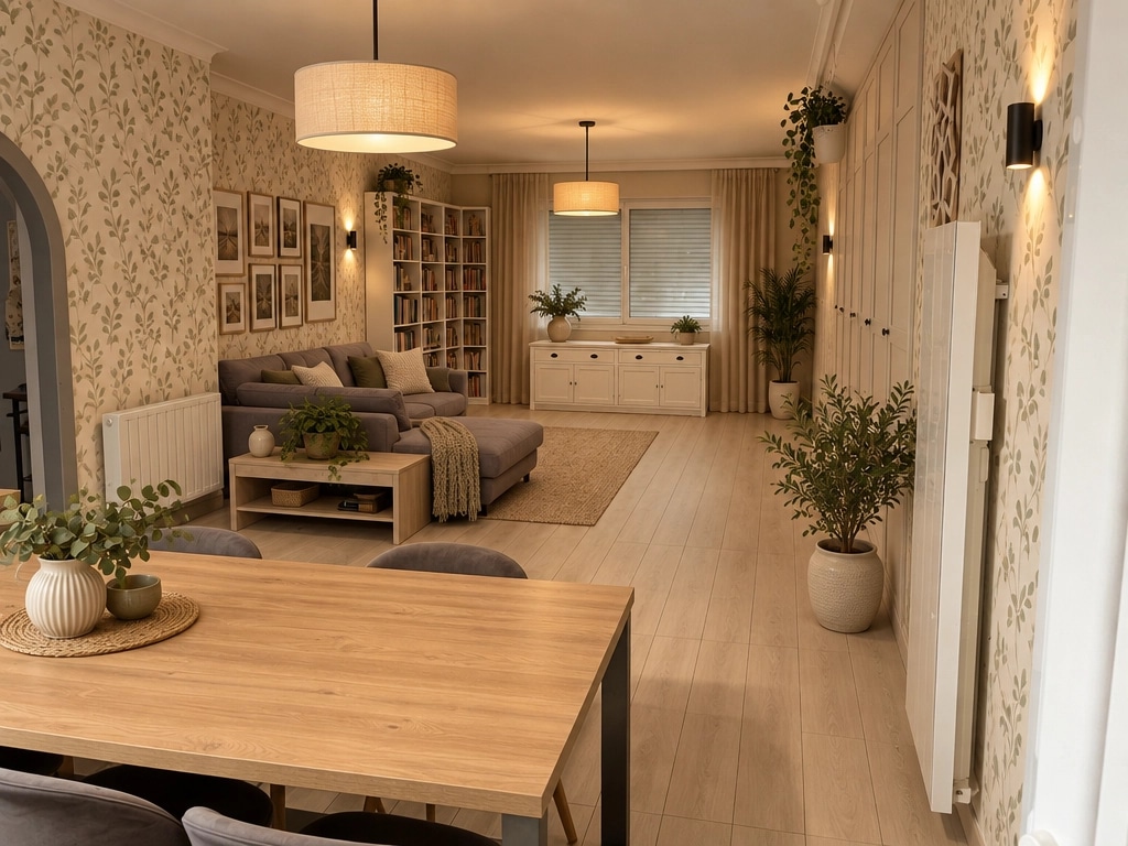 Interior design in Modern Farmhouse style — Living Room by GenRoom AI