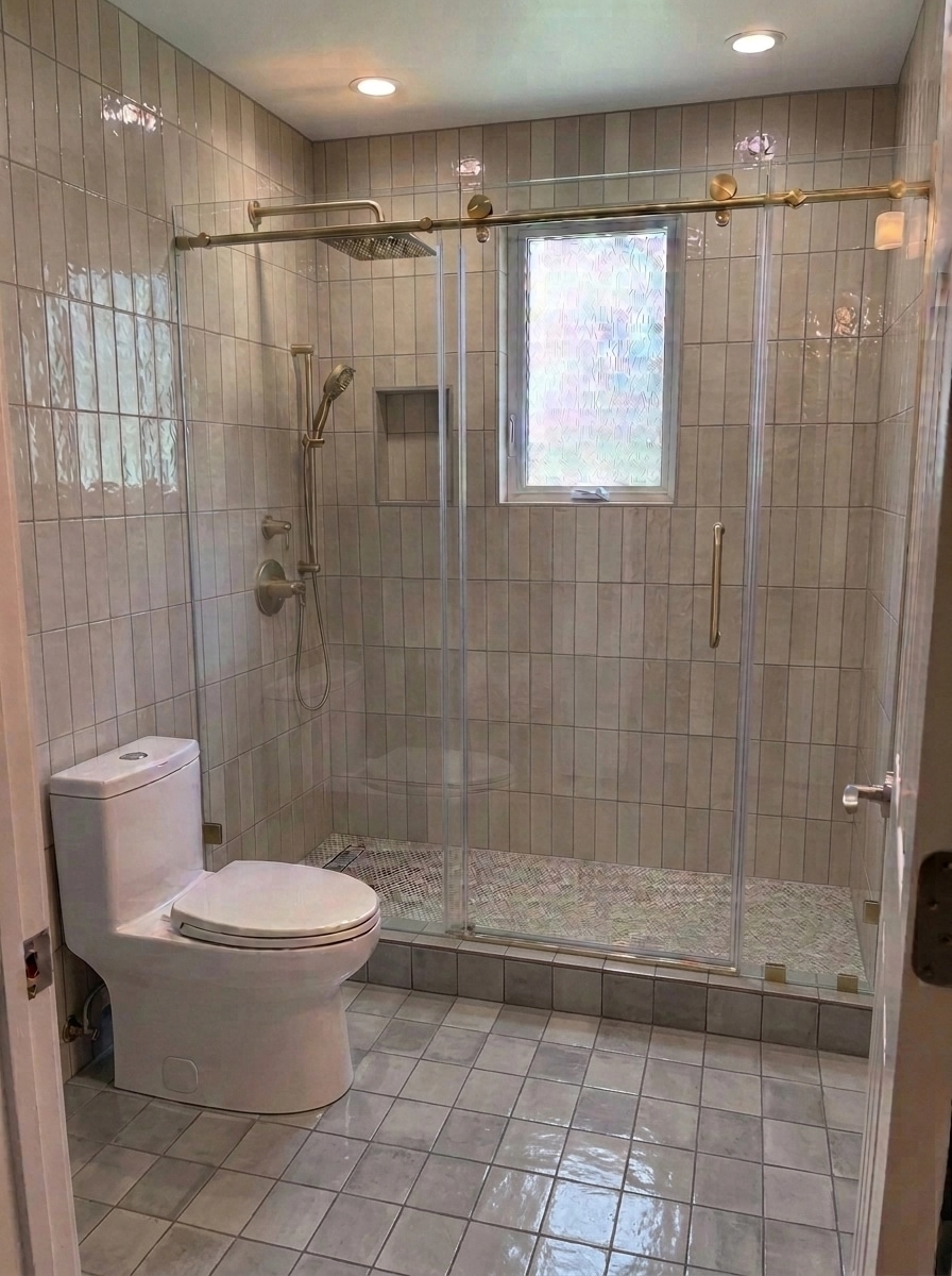 Modern Farmhouse Bathroom design — interior photo by GenRoom AI
