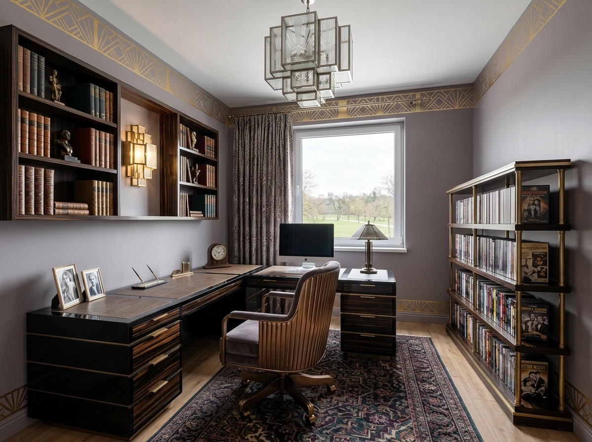 Art Deco Office design — interior photo by GenRoom AI