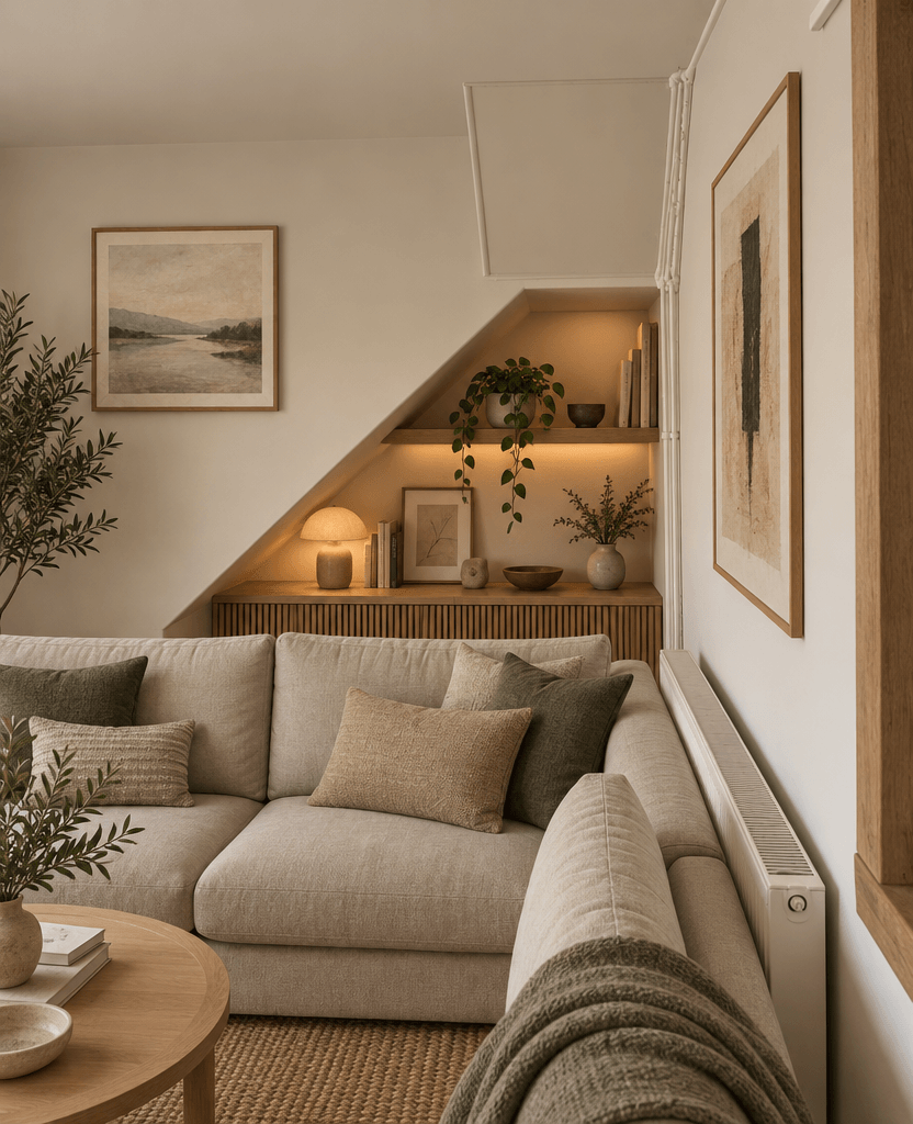 Interior design in Japandi style — Living Room by GenRoom AI