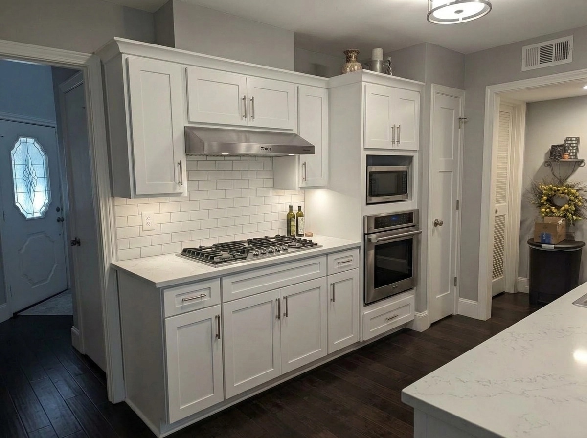 Kitchen interior in Transitional style — photo by GenRoom AI