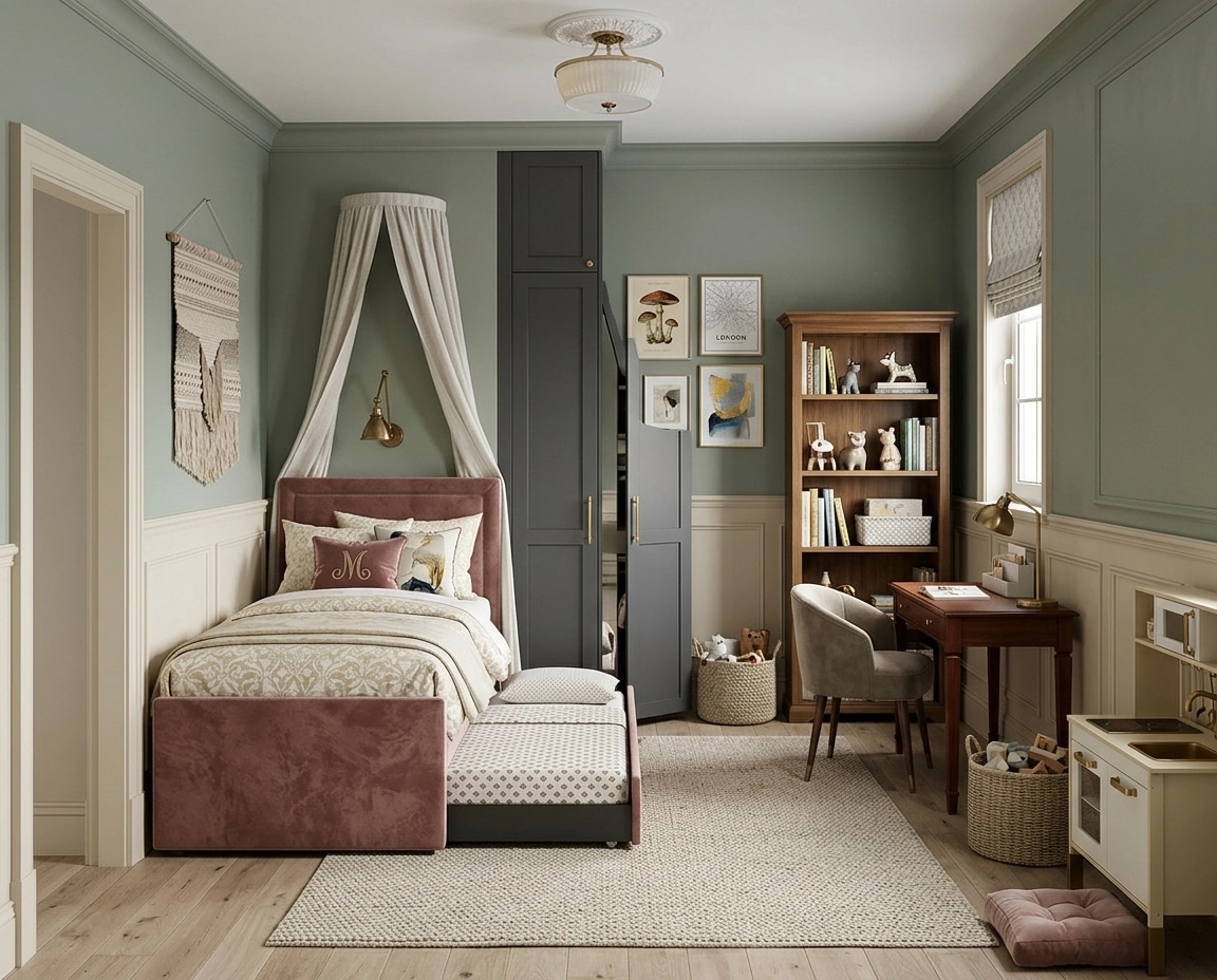 Interior design in Transitional style — Kids Room by GenRoom AI