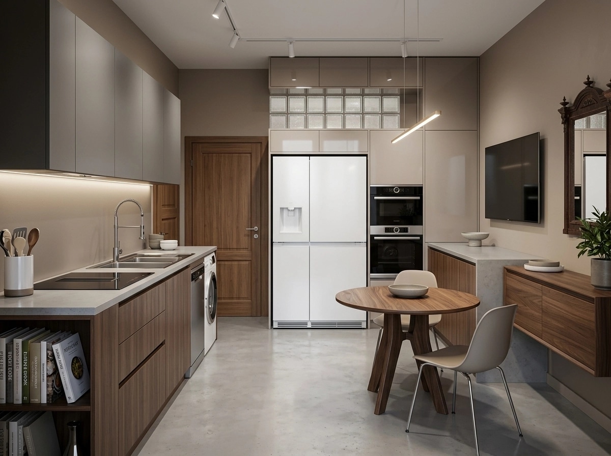 Interior design in Contemporary style — Kitchen by GenRoom AI