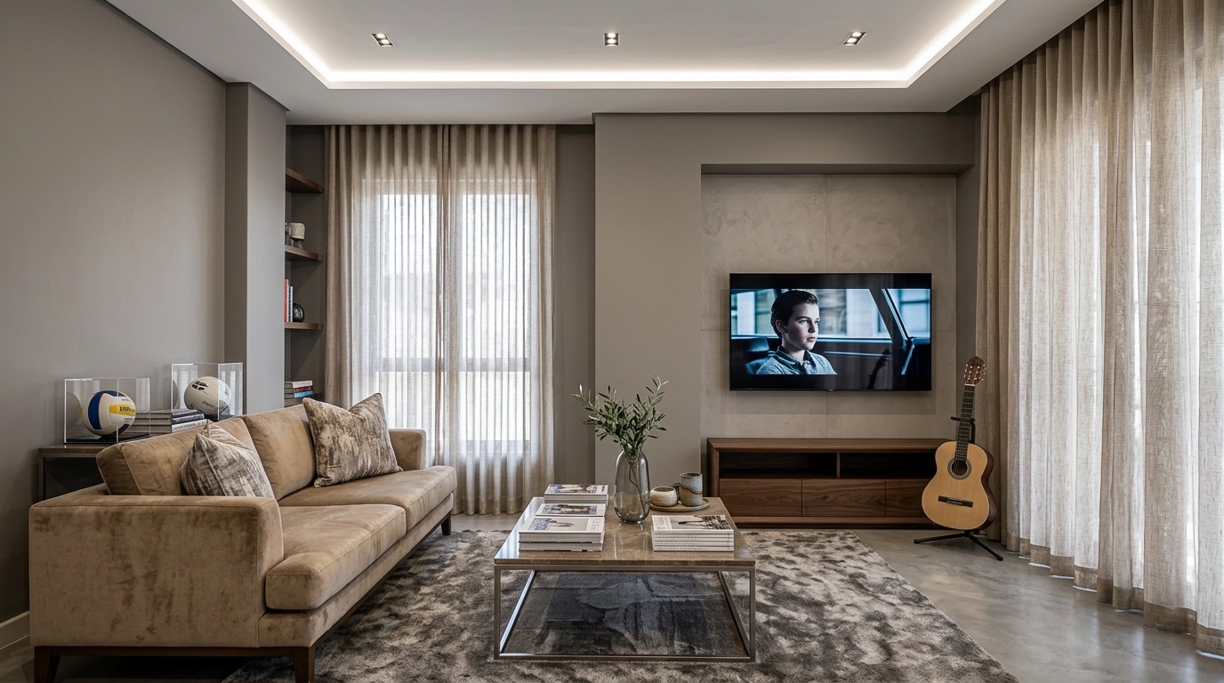 Interior design in Contemporary style — Living Room by GenRoom AI