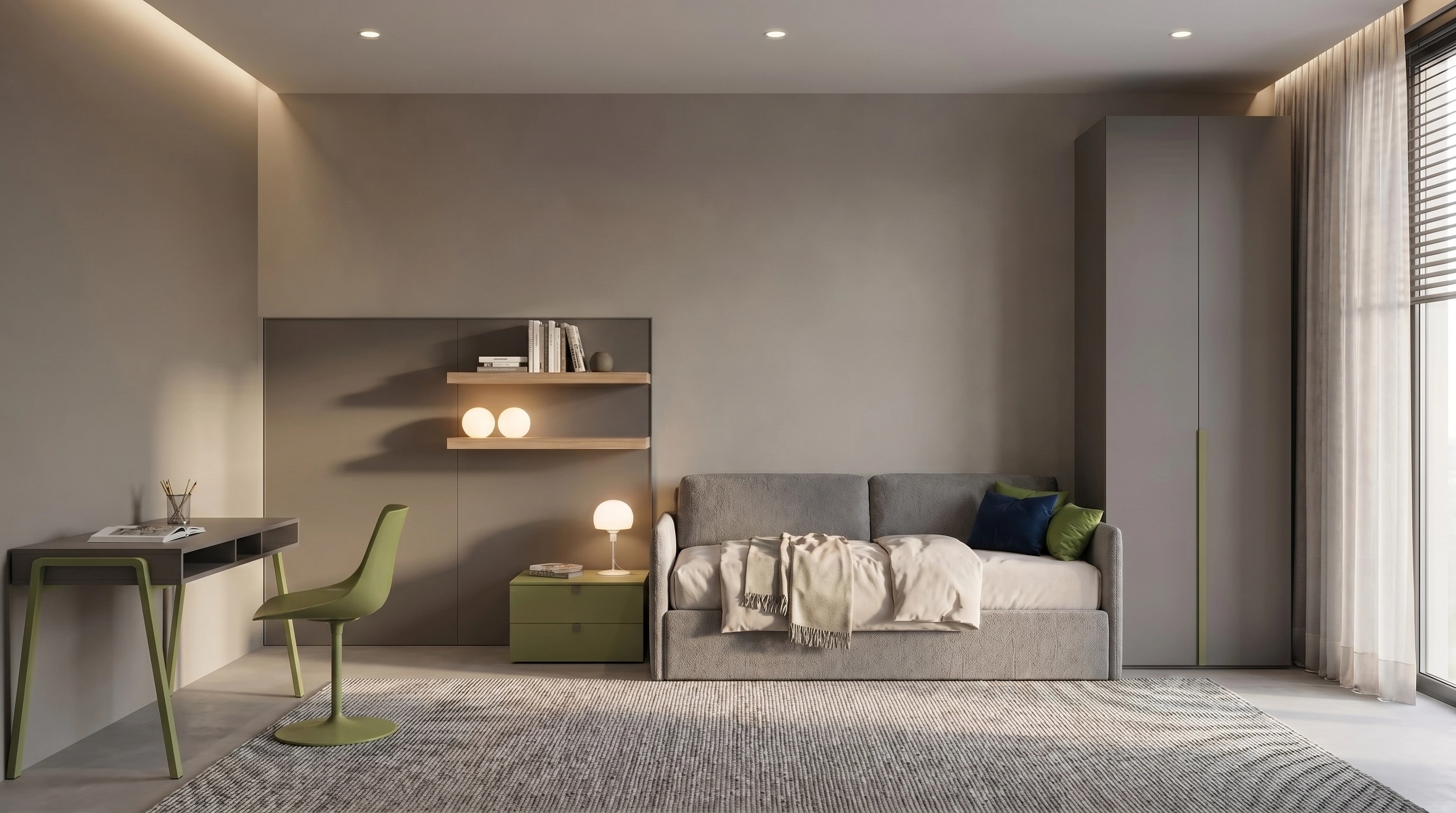 Contemporary Kids Room design — interior photo by GenRoom AI