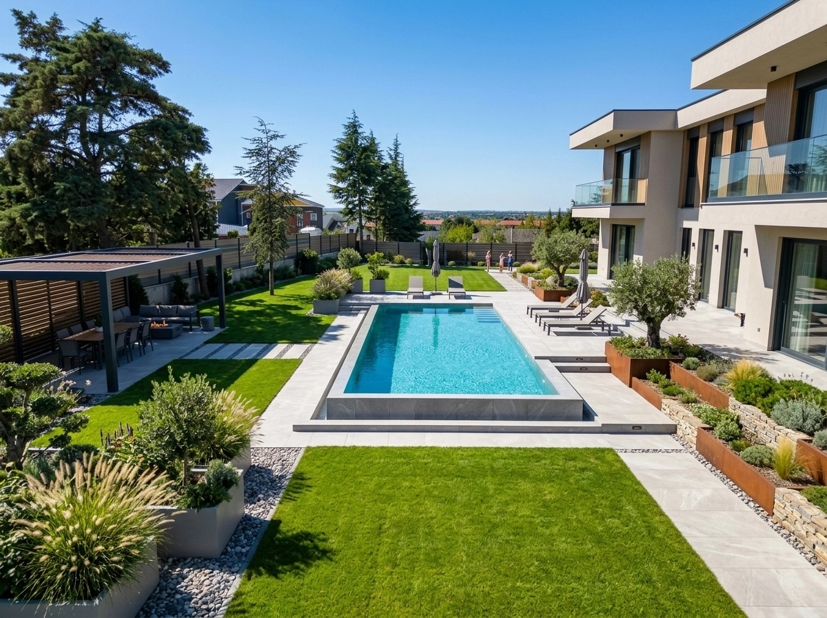Landscape design in Contemporary Yard style — Yard by GenRoom AI