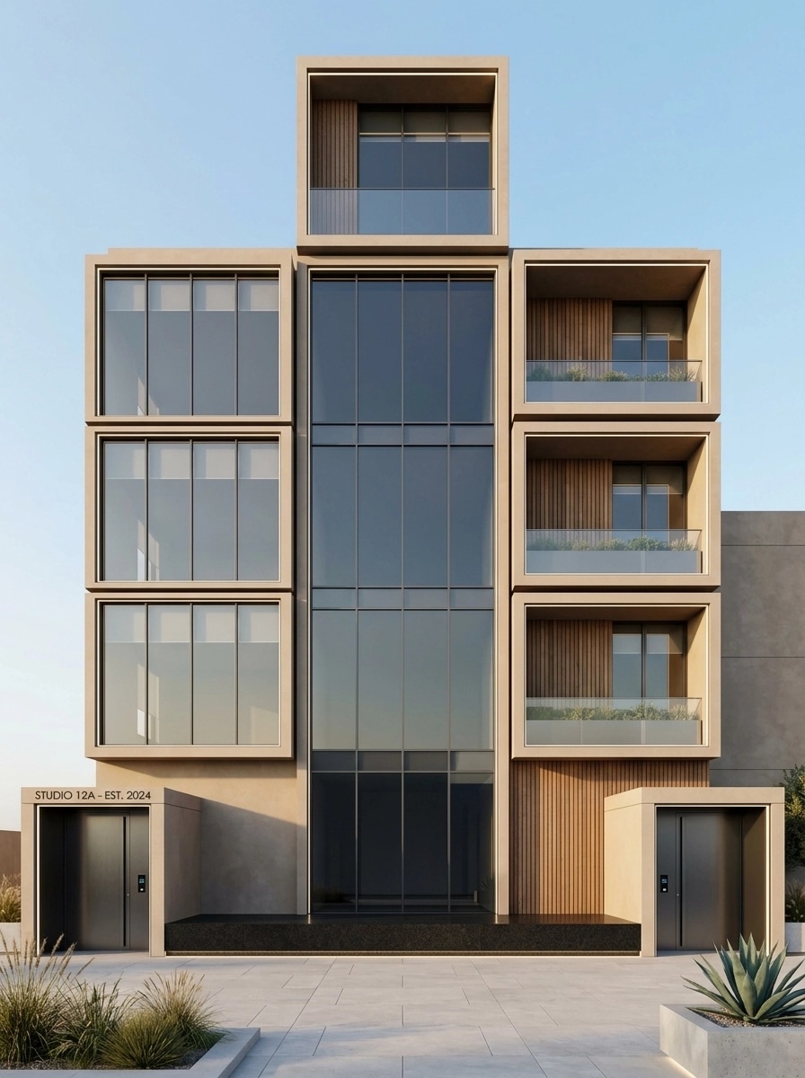Facade design in Minimalist Facade style — Facade by GenRoom AI